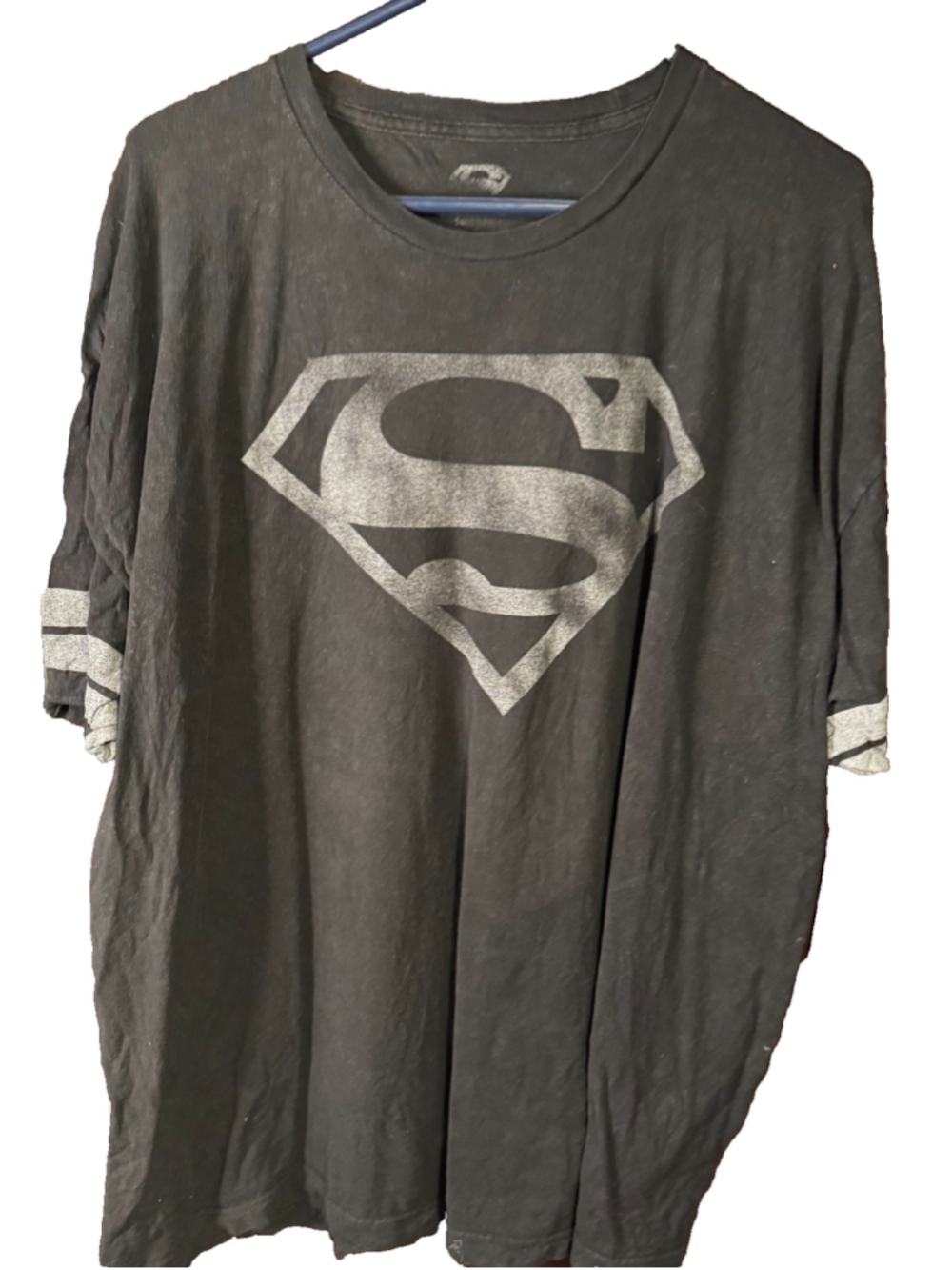 Superman T-Shirt Men Sz XXL Black DC Comics